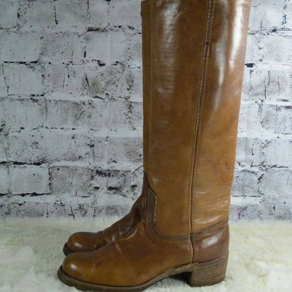 Vintage FRYE Leather Campus Western Tall